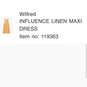 Beautiful dress from Aritzia